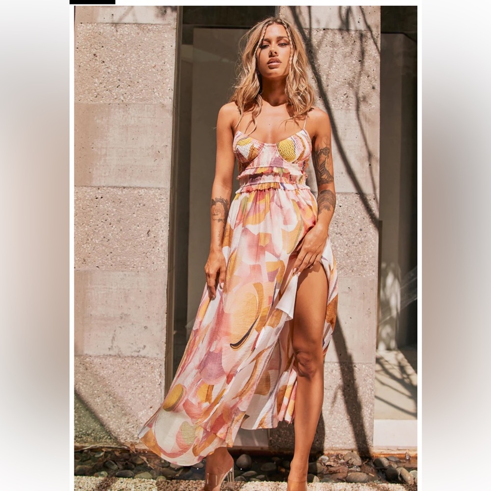 Radiance Maxi Dress w/ flirty slit